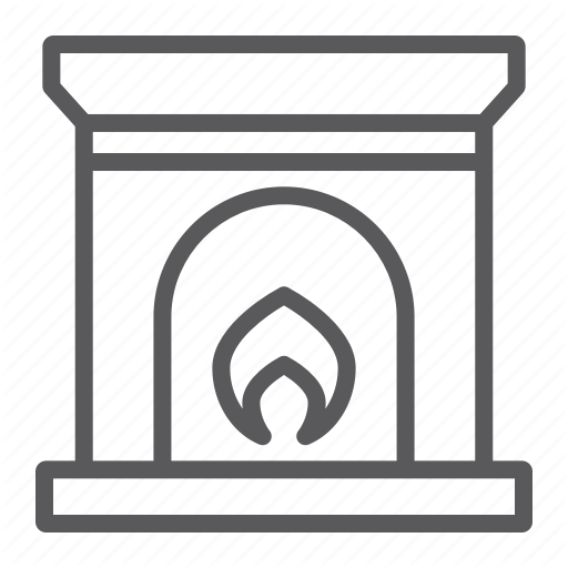 Fire, Fireplace, Heat, Home, Interior, Winter, Wood Icon