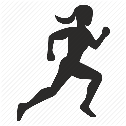 Fitness, Run, Scamper, Sport, Training, Woman Icon