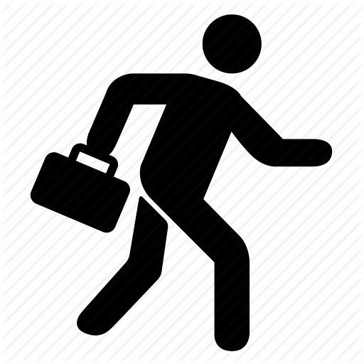 Briefcase, Business, Businessman, Businessperson, Job, Jobs, Man Icon