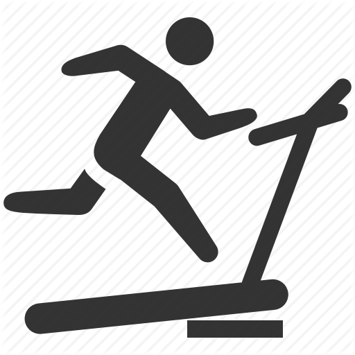 Exercise, Fitness, Gym, Sport Club, Sports, Training, Treadmill Icon