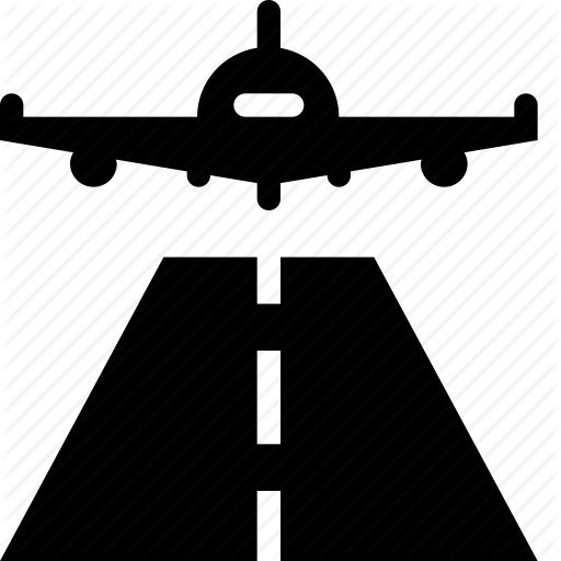 Airplane, Airport, Flight, Jet, Landing, Plane Icon