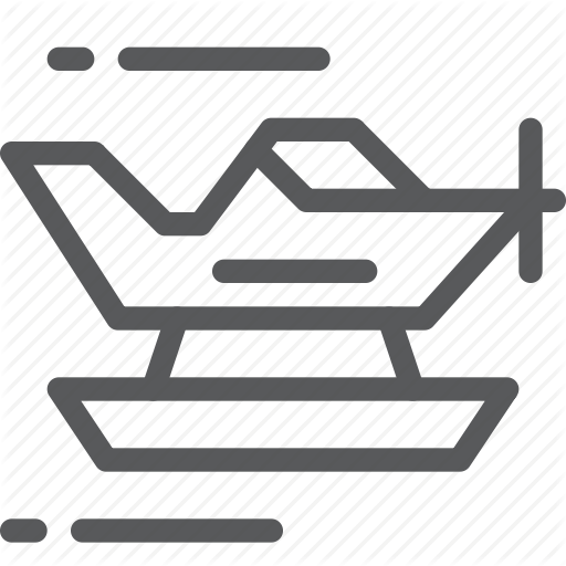 Floatplane, Fly, Sail, Transport, Travel, Vehicle, Water Icon