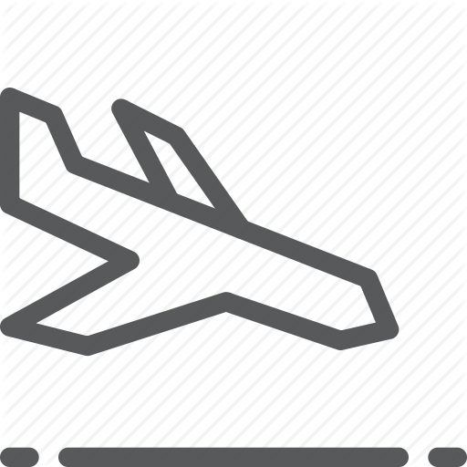 Airplane, Arrival, Flight, Holiday, Plane, Transport, Travel Icon