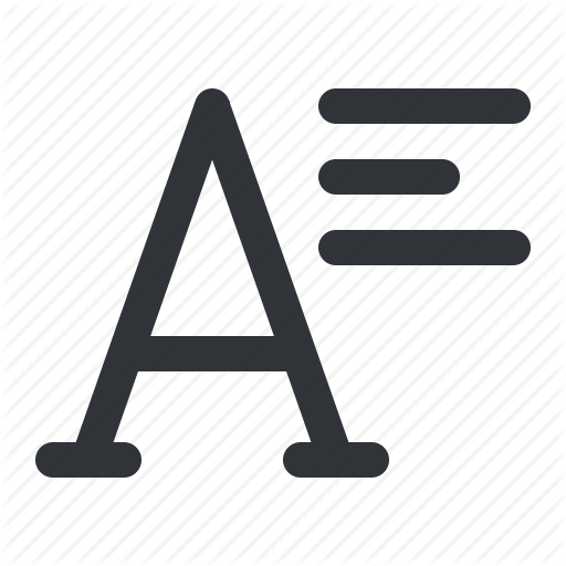 Align, Font, Text, Typography Icon