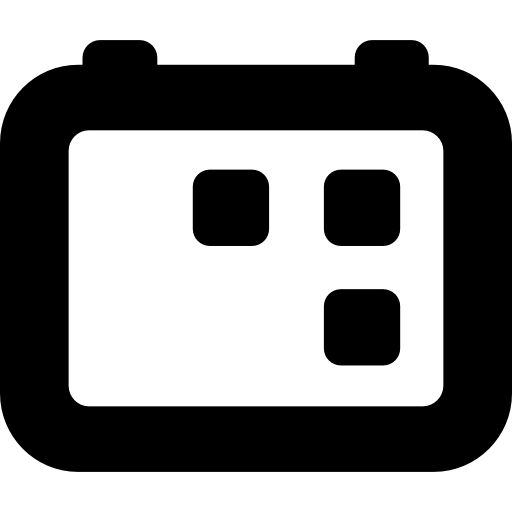 Event Flat Black Icon