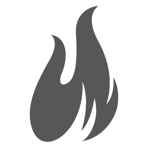 Fire Flame Icon Silhouette