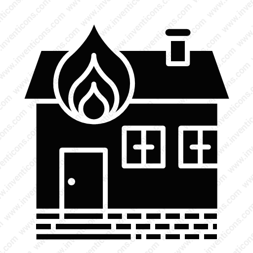 Download House,fire Icon Inventicons