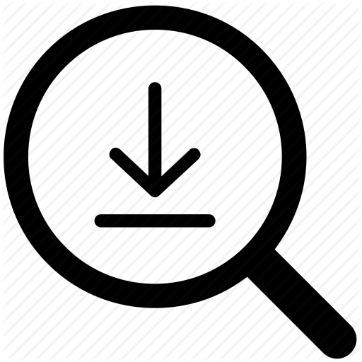 Down Arrow, Download, Downloader, Downloads, Files, Search Icon