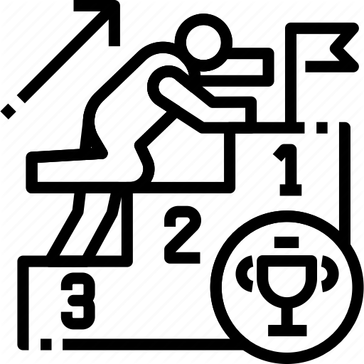 Career, Ladder, People, Success, Up, Walking, Way Icon