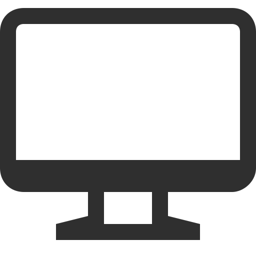 Simple Computer Screen Icon Transparent Png
