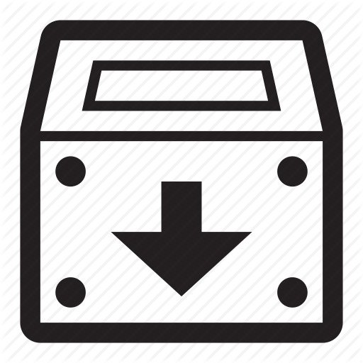 Arrow, Crate, Down, Download, Export, Guardar, Save, Store Icon