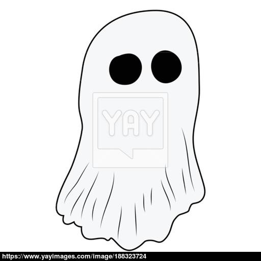 Halloween Ghost Vector Symbol Icon Design Vector