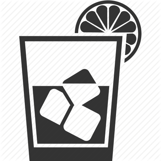 Alcohol, Drink, Food, Glass, Ice Icon