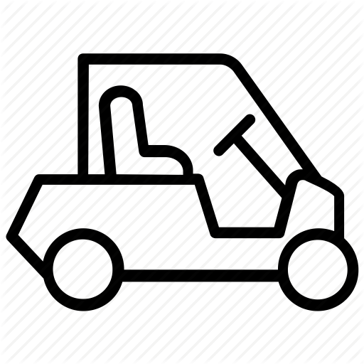 Club Car, Golf Buggy, Golf Car, Golf Cart, Golf Vehicle Icon