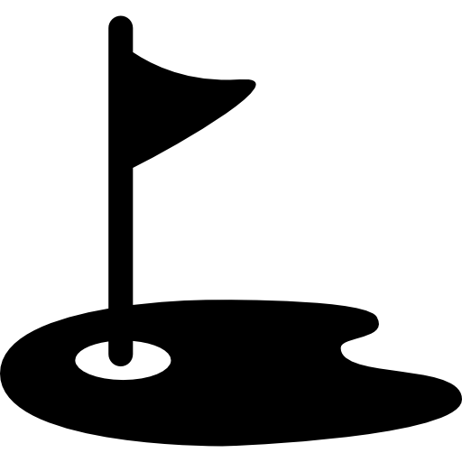 Golf Flag And Field Icons Free Download