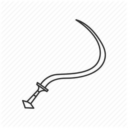 Curved Blade, Grim, Harvest, Knife, Reaper, Shotel, Weapon Icon