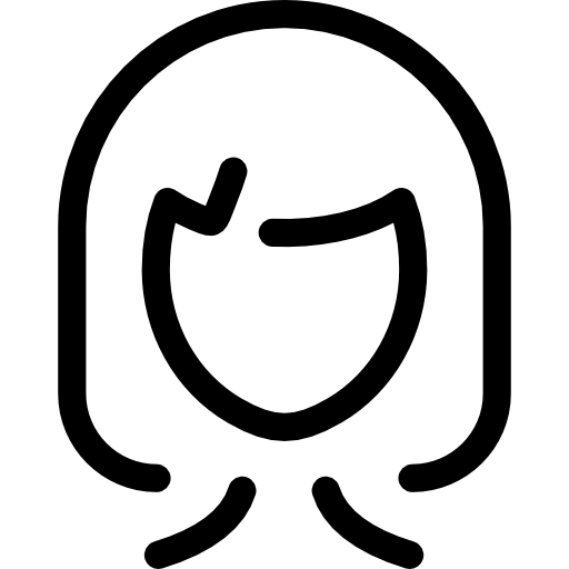 People Hairdresser Flat Black Icon