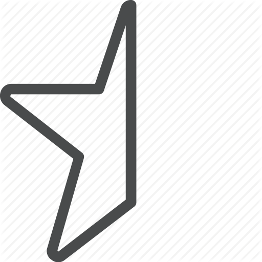 Favorite, Half, Rating, Star Icon
