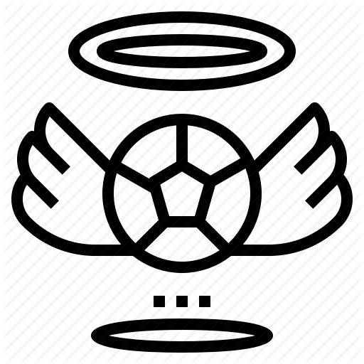 Angel, Badge, Ball, Football, Halo, Wing Icon