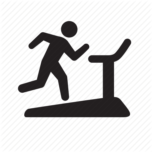 Fitness, Gym, Man, Runner, Running, Speed, Treadmill Icon