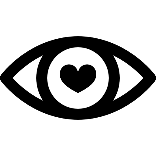 Hearth Shaped Eye Free Vector Icons Designed