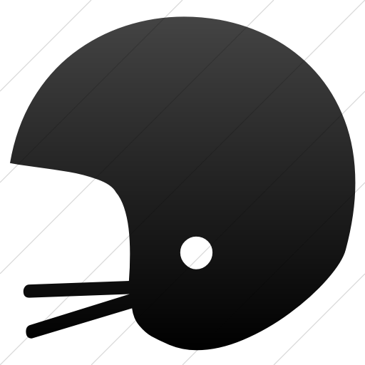 Simple Black Gradient Classica Helmet Icon