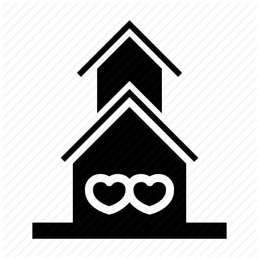 Buildings, Heart, Home, House, Loving, Wedding Icon