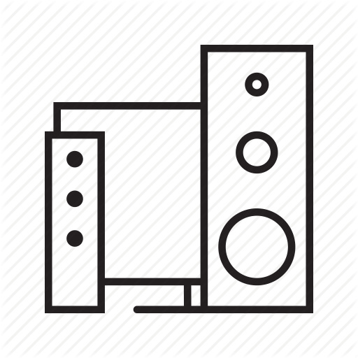 Cinema, Home Entertainment, Home Theater, Sound System Icon