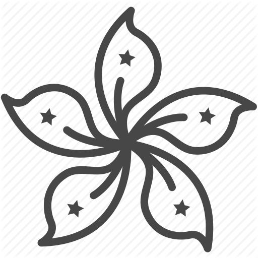 Asia, Flag, Flower, Hong Kong, Travel Icon