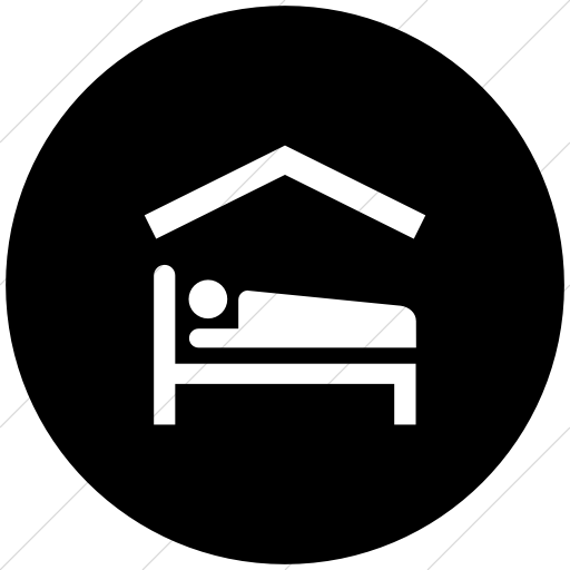 Flat Circle White On Black Ocha Humanitarians