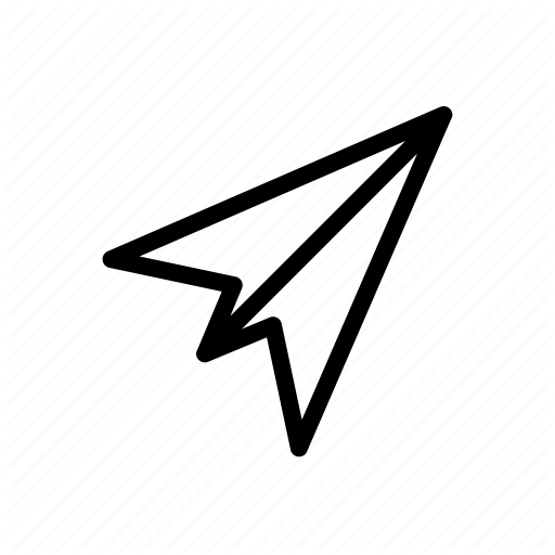 Office, Outline, Paper, Plane, Telegram Icon