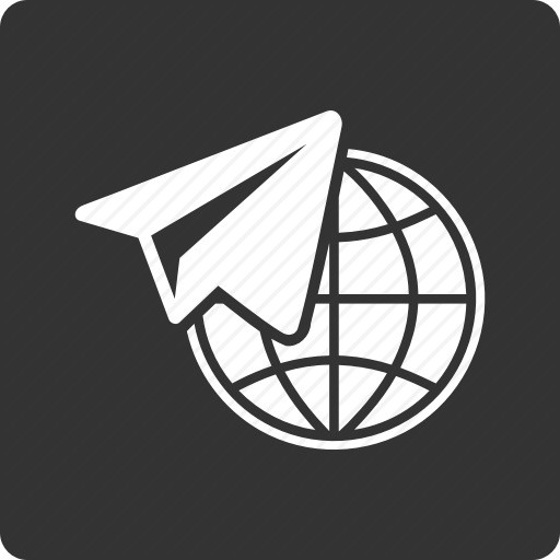 Distance, Flight, Freelance, Internet, Job, Telegram, Work Icon