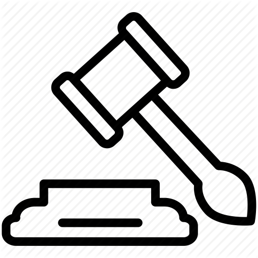 Crime, Gavel, Judge, Law, Sentence Icon