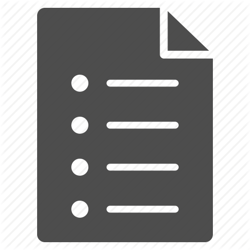 Bullet, List, Index, Inventory, Items, Register, Report Icon