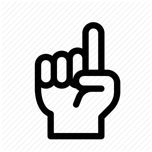 Direction, Finger, Gesture, Hand, Index, One, Up Icon