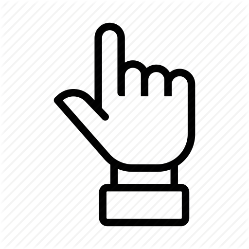 Click, Directional, Hand, Index Finger, Leading, Pointing Icon