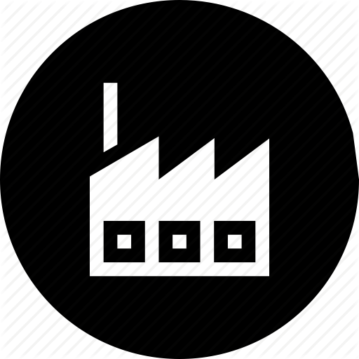 Building, Company, Factory, Industrial, Industry, Production Icon