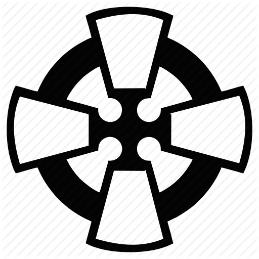 Cross, Ireland, Ornament, Round Icon