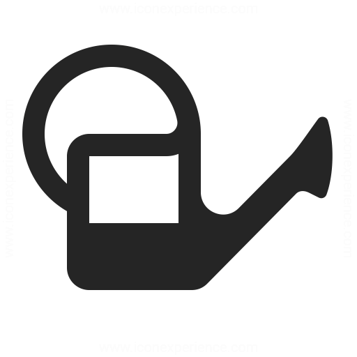 Watering Can Half Icon Iconexperience