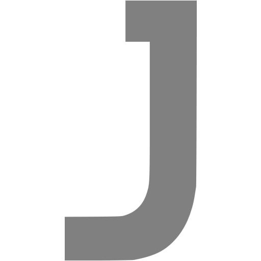 Gray Letter J Icon