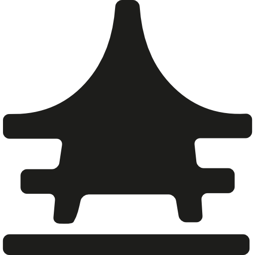 Japan Architecture Silhouette Icons Free Download