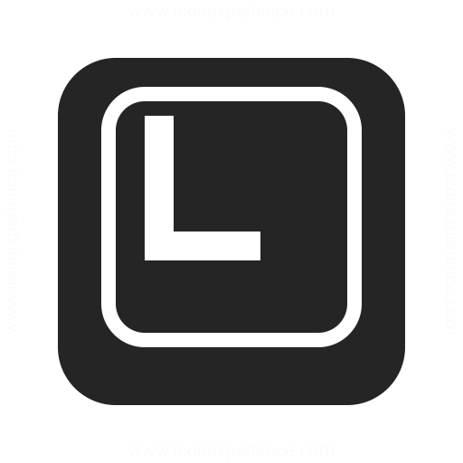 Keyboard Key L Icon Iconexperience