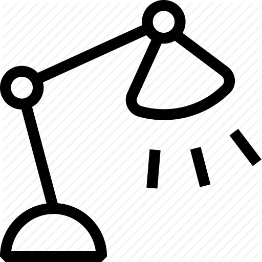 Desk L Electric L L Office, Reading L Table Lamp Icon