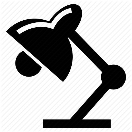 Desk L L Light, Light Fixture, Table Lamp Icon