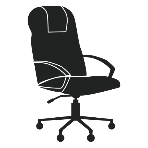 Leather Office Chair Flat Icon