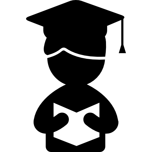 Graduate Boy Reading A Book