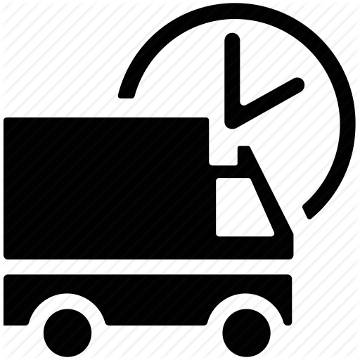 Circular Clock, Delivery Services, Delivery Truck, Delivery Van