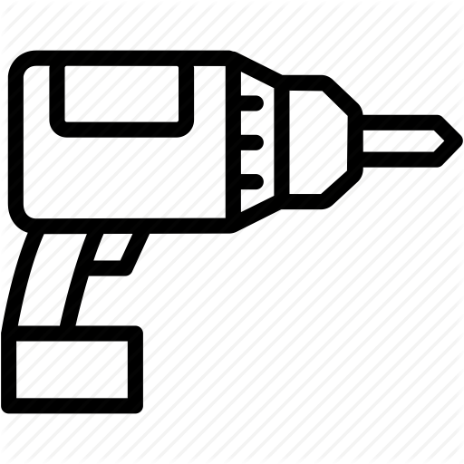 Construction, Drill, Machine Icon