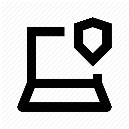 Encryption, Laptop, Laptop Access, Laptop Security, Shield Icon