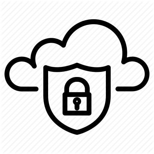 Cloud, Lock, Network, Protection, Security, Shield Icon